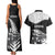 New Zealand World Cup 2023 Couples Matching Tank Maxi Dress and Hawaiian Shirt Aotearoa Haka Rugby with Silver Fern Maori Ethnic Pattern LT03 - Polynesian Pride