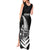 New Zealand World Cup 2023 Tank Maxi Dress Aotearoa Haka Rugby with Silver Fern Maori Ethnic Pattern LT03 - Polynesian Pride