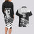 Custom New Zealand World Cup 2023 Couples Matching Long Sleeve Bodycon Dress and Hawaiian Shirt Aotearoa Haka Rugby with Silver Fern Maori Ethnic Pattern LT03 - Polynesian Pride