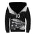 Custom New Zealand World Cup 2023 Sherpa Hoodie Aotearoa Haka Rugby with Silver Fern Maori Ethnic Pattern LT03 - Polynesian Pride