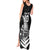 Custom New Zealand World Cup 2023 Tank Maxi Dress Aotearoa Haka Rugby with Silver Fern Maori Ethnic Pattern LT03 - Polynesian Pride