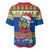 Solomon Islands Christmas Baseball Jersey Santa With Flag Of Solomon Polynesian Tribal Xmas Vibe LT03 - Polynesian Pride