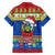 Solomon Islands Christmas Hawaiian Shirt Santa With Flag Of Solomon Polynesian Tribal Xmas Vibe LT03 - Polynesian Pride