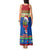 Solomon Islands Christmas Tank Maxi Dress Santa With Flag Of Solomon Polynesian Tribal Xmas Vibe LT03 - Polynesian Pride