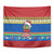 Solomon Islands Christmas Tapestry Santa With Flag Of Solomon Polynesian Tribal Xmas Vibe LT03 - Polynesian Pride