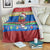 Personalised Solomon Islands Christmas Blanket Santa With Flag Of Solomon Polynesian Tribal Xmas Vibe LT03 - Polynesian Pride