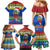 Personalised Solomon Islands Christmas Family Matching Mermaid Dress and Hawaiian Shirt Santa With Flag Of Solomon Polynesian Tribal Xmas Vibe LT03 - Polynesian Pride