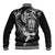 New Zealand Rugby Baseball Jacket Maori Warrior Rugby with Silver Fern Sleeve Tribal Ethnic Style LT03 - Polynesian Pride