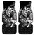 New Zealand Rugby Car Mats Maori Warrior Rugby with Silver Fern Sleeve Tribal Ethnic Style LT03 Black - Polynesian Pride