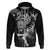 New Zealand Rugby Hoodie Maori Warrior Rugby with Silver Fern Sleeve Tribal Ethnic Style LT03 - Polynesian Pride