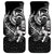 Personalised New Zealand Rugby Car Mats Maori Warrior Rugby with Silver Fern Sleeve Tribal Ethnic Style LT03 Black - Polynesian Pride