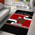 Personalized New Zealand Christmas Area Rug Santa Haka Fern and Kiwi Bird Tino Rangatiratanga Maori Flag Style LT03 - Polynesian Pride