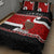 Personalized New Zealand Christmas Quilt Bed Set Santa Haka Fern and Kiwi Bird Tino Rangatiratanga Maori Flag Style LT03 - Polynesian Pride