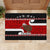 Personalized New Zealand Christmas Rubber Doormat Santa Haka Fern and Kiwi Bird Tino Rangatiratanga Maori Flag Style LT03 - Polynesian Pride