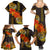 Hawaii Turtle Hibiscus Flower Family Matching Summer Maxi Dress and Hawaiian Shirt Polynesian Tattoo LT03 - Polynesian Pride