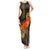 Hawaii Turtle Hibiscus Flower Tank Maxi Dress Polynesian Tattoo LT03 Women Black - Polynesian Pride