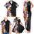 Hawaii Tropical Leaves and Flowers Family Matching Tank Maxi Dress and Hawaiian Shirt Tribal Polynesian Pattern LT03 - Polynesian Pride