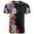 Hawaii Tropical Leaves and Flowers T Shirt Tribal Polynesian Pattern LT03 Black - Polynesian Pride