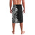 Hawaii Tropical Leaves and Flowers Lavalava Tribal Polynesian Pattern Black White Style LT03 - Polynesian Pride