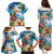 Hawaii Cocktails Family Matching Puletasi and Hawaiian Shirt Parrot with Cute Beach Landscape and Tropical Plants