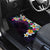 Hawaiian Plumeria-Polynesian Art Tattoo Mauve Color Car Mats