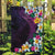 Hawaiian Plumeria-Polynesian Art Tattoo Mauve Color Garden Flag