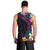 Hawaiian Plumeria-Polynesian Art Tattoo Mauve Color Men Tank Top