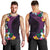 Hawaiian Plumeria-Polynesian Art Tattoo Mauve Color Men Tank Top