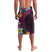 Hawaiian Plumeria-Polynesian Art Tattoo Plum Pink Color Lavalava LT03 - Polynesian Pride