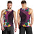 Hawaiian Plumeria-Polynesian Art Tattoo Plum Pink Color Men Tank Top