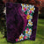 Hawaiian Plumeria-Polynesian Art Tattoo Plum Pink Color Quilt