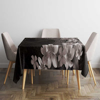 Hawaiian Plumeria-Polynesian Art Tattoo Grayscale Color Tablecloth LT03 - Polynesian Pride
