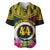 Vanuatu 44th Anniversary Independence Day Baseball Jersey Boars Tusk and Namele Plant LT03