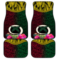 Vanuatu 44th Anniversary Independence Day Car Mats Boars Tusk and Namele Plant LT03 - Polynesian Pride