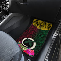 Vanuatu 44th Anniversary Independence Day Car Mats Boars Tusk and Namele Plant LT03 - Polynesian Pride