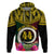 Vanuatu 44th Anniversary Independence Day Hoodie Boars Tusk and Namele Plant LT03