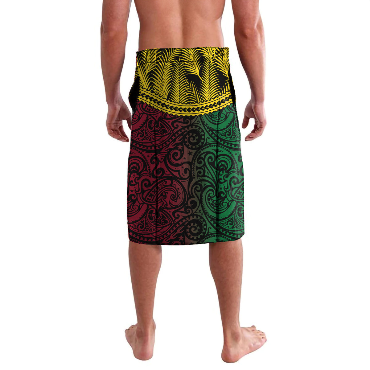Vanuatu 44th Anniversary Independence Day Lavalava Boars Tusk and Namele Plant LT03 - Polynesian Pride