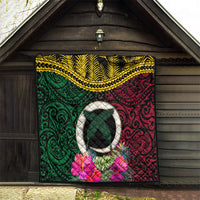 Vanuatu 44th Anniversary Independence Day Quilt Boars Tusk and Namele Plant LT03 - Polynesian Pride