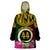 Vanuatu 44th Anniversary Independence Day Wearable Blanket Hoodie Boars Tusk and Namele Plant LT03