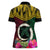 Vanuatu 44th Anniversary Independence Day Women Polo Shirt Boars Tusk and Namele Plant LT03