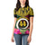 Vanuatu 44th Anniversary Independence Day Women Polo Shirt Boars Tusk and Namele Plant LT03