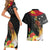 Papua New Guinea Independence Day Couples Matching Short Sleeve Bodycon Dress and Hawaiian Shirt PNG Flag and Bird-of-Paradise