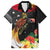 Papua New Guinea Independence Day Family Matching Off The Shoulder Long Sleeve Dress and Hawaiian Shirt PNG Flag and Bird-of-Paradise