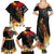 Papua New Guinea Independence Day Family Matching Summer Maxi Dress and Hawaiian Shirt PNG Flag and Bird-of-Paradise