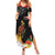 Papua New Guinea Independence Day Family Matching Summer Maxi Dress and Hawaiian Shirt PNG Flag and Bird-of-Paradise