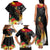 Papua New Guinea Independence Day Family Matching Tank Maxi Dress and Hawaiian Shirt PNG Flag and Bird-of-Paradise