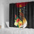 Papua New Guinea Independence Day Shower Curtain PNG Flag and Bird-of-Paradise