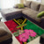 Vanuatu Flag Hibiscus Polynesian Pattern Area Rug