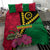 Vanuatu Flag Hibiscus Polynesian Pattern Bedding Set