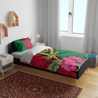 Vanuatu Flag Hibiscus Polynesian Pattern Bedding Set LT03 - Polynesian Pride